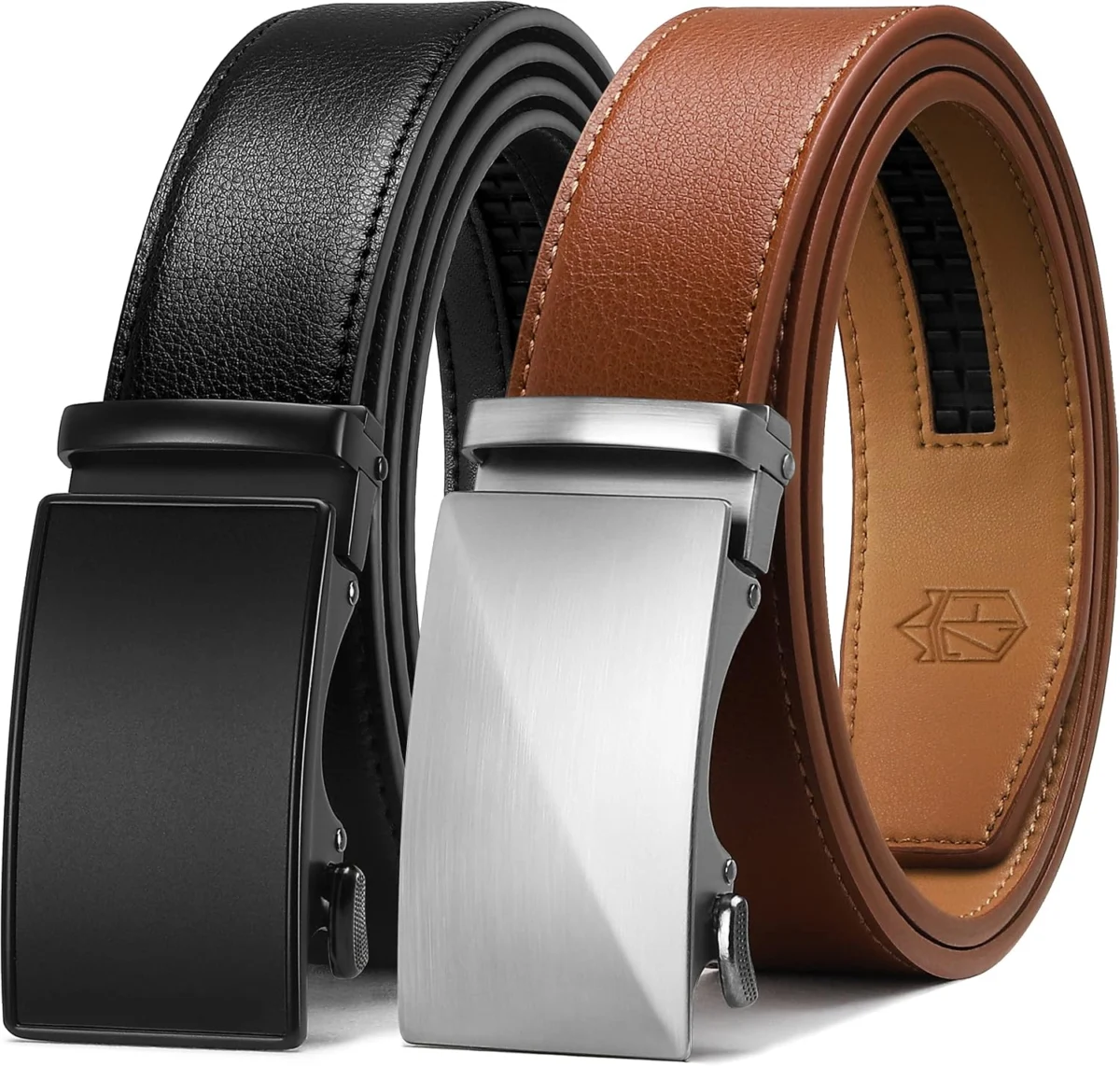 Zitahli Leather Ratchet Belt 2-Pack Only $24.xx (Reg. $36)