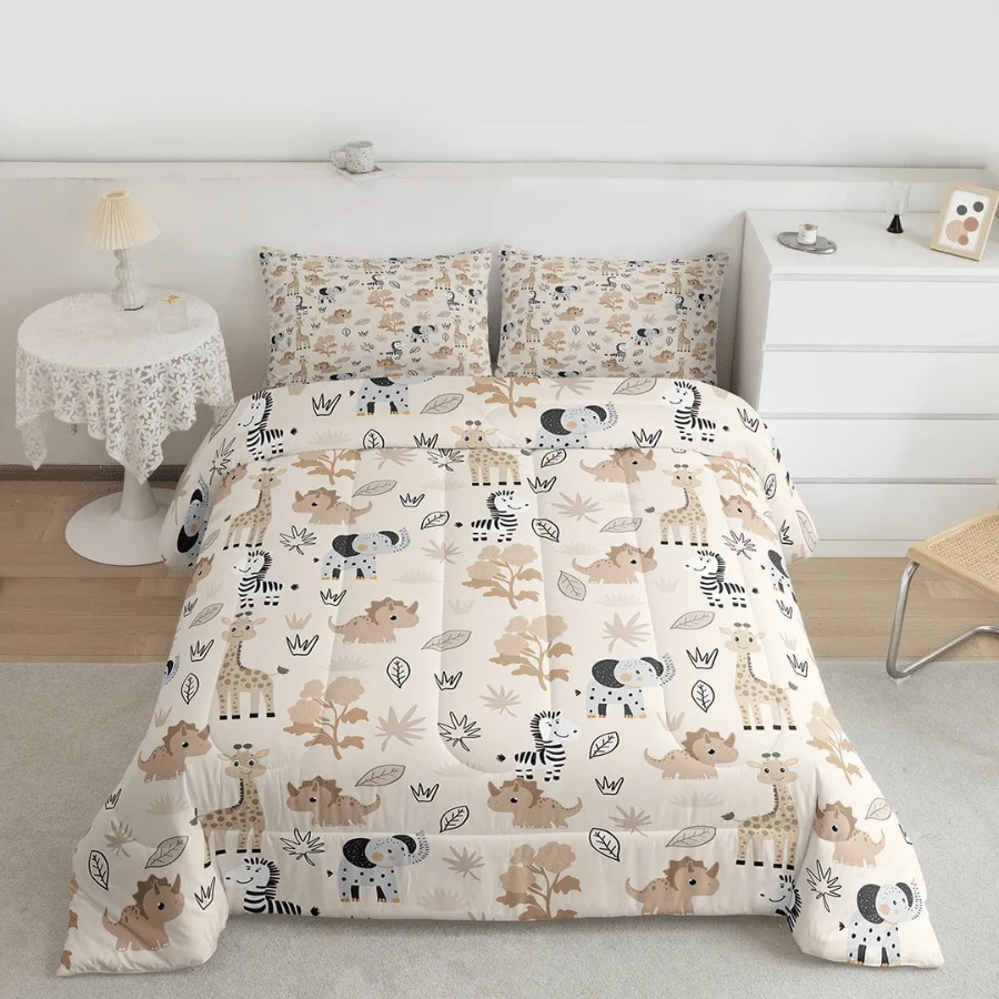 Animal Comforter Set Twin Size Deal: Save $15.xx at Amazon