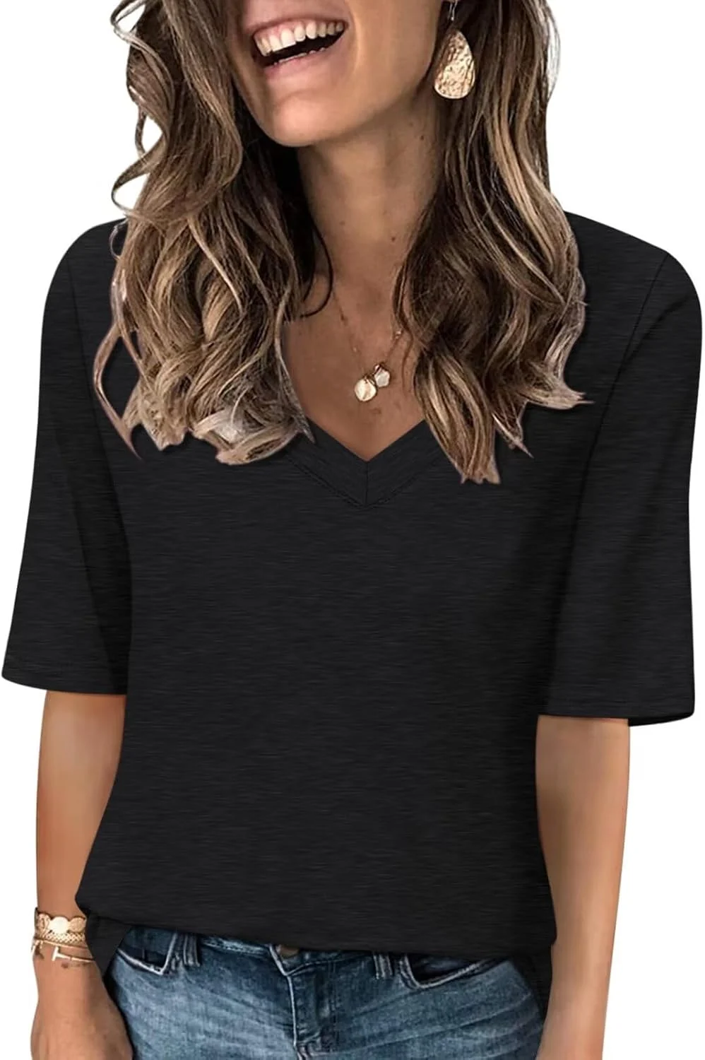 TICTICMISS Women’s V Neck T Shirt Only $9.xx (Reg. $15) at Amazon