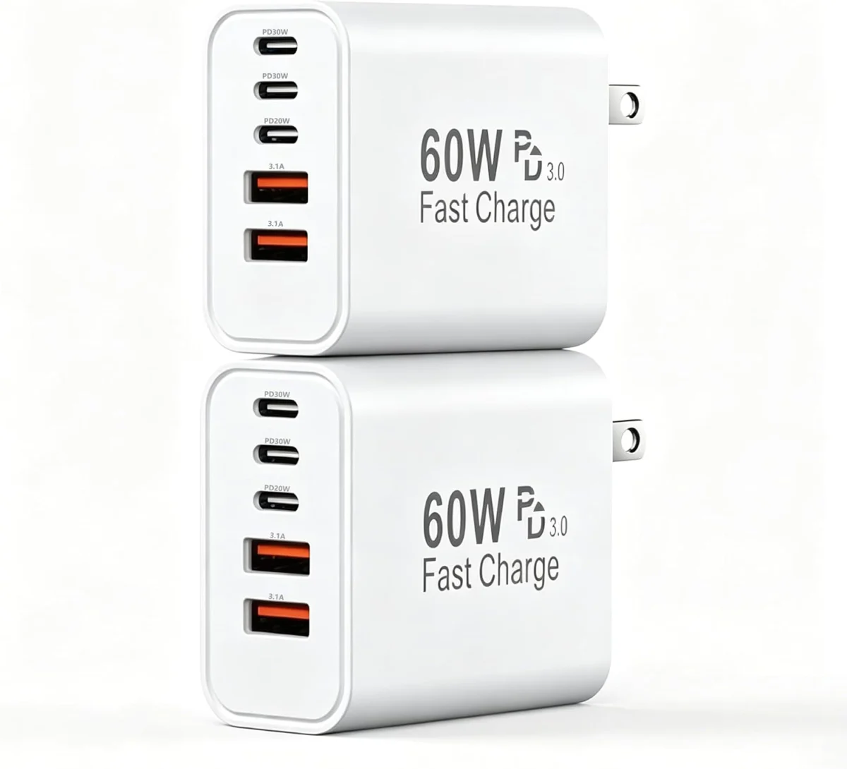 2-Pack Pukerehab 60W USB Wall Charger Only $11.xx (Reg. $26) at Amazon