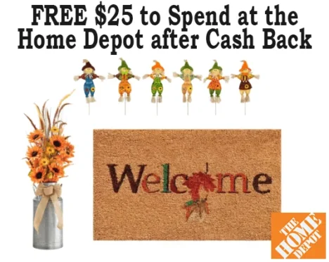 Home Depot $25 Spend Deal: Free $25 Cash Back