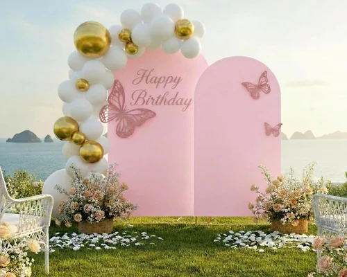 Metal Arch Backdrop Stand and Cover Set Deal: Save 51%