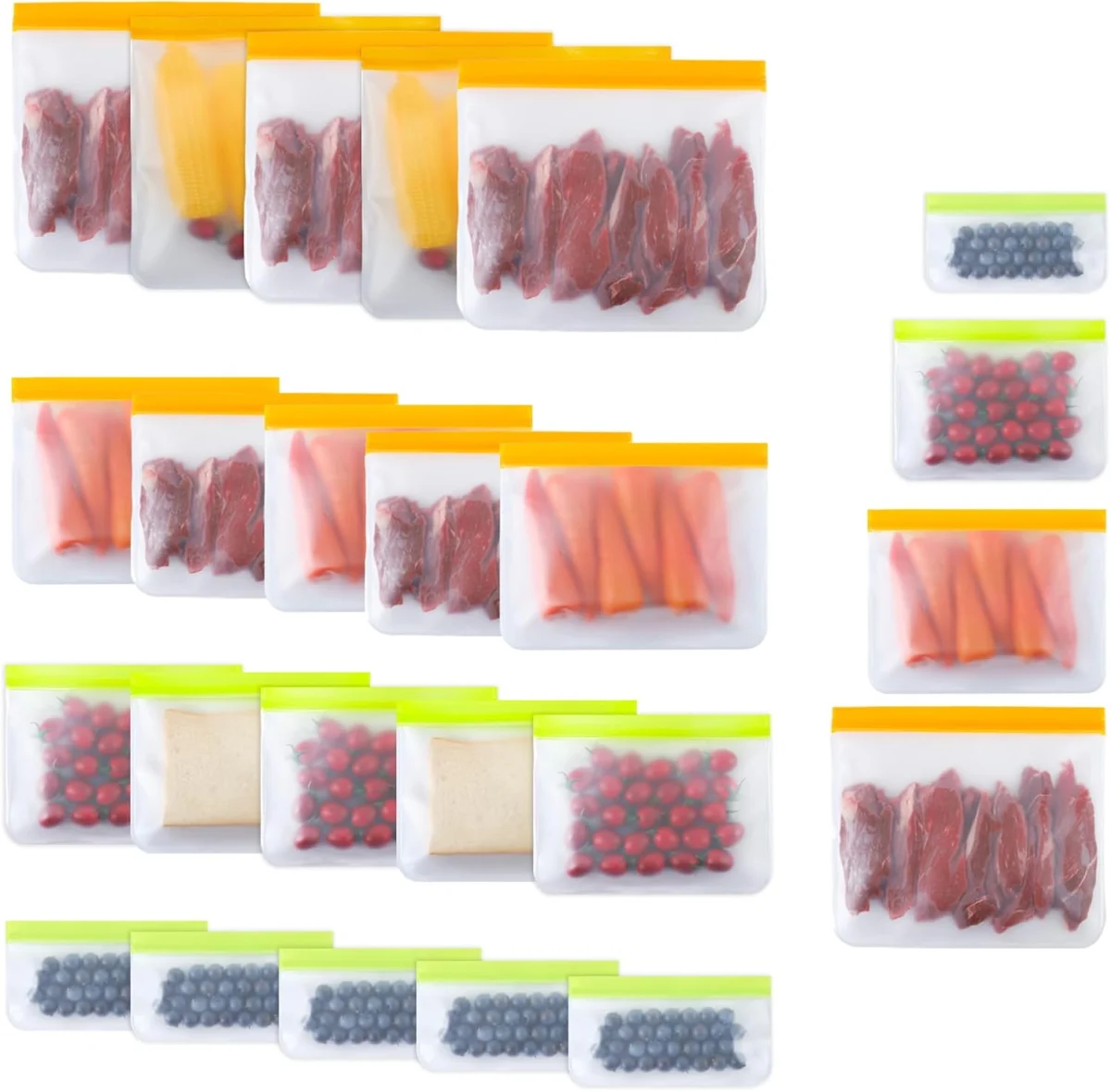 Reusable Freezer Bags 24 Pack ONLY $9.xx (Reg $20)