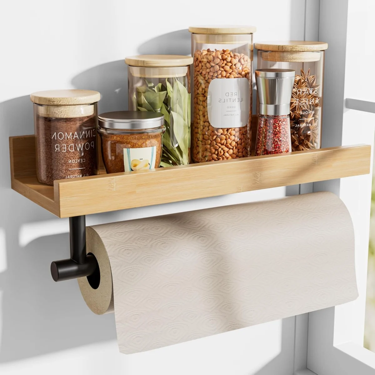 Paper Towel Holder Wall Mount with Shelf $13.xx