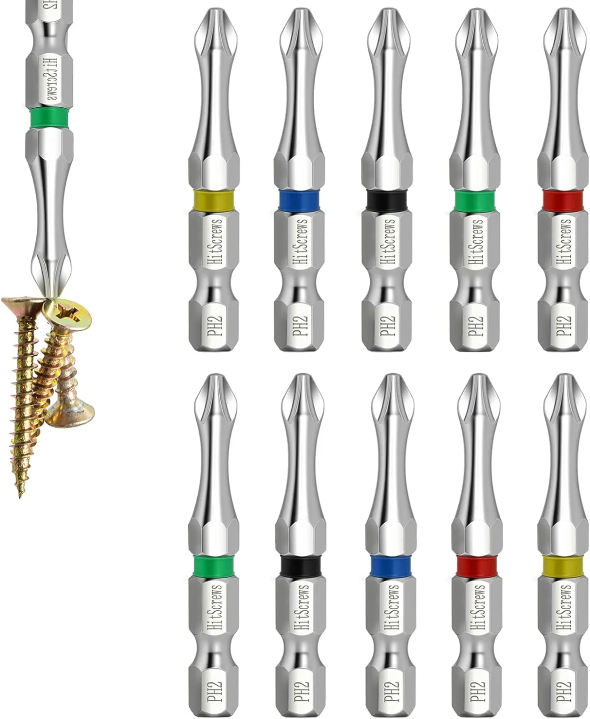 10-Pack HitScrews Magnetic Screwdriver Bits Only $5.xx (Reg. $17)