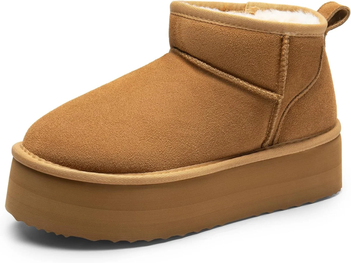 Women’s Fuzzy Platform Mini Boots Only $35.xx (Reg. $45) at Amazon