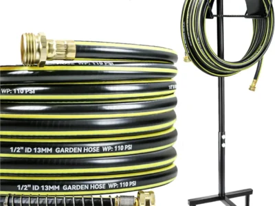 Freestanding garden hose holder w/ 50FT hose, $14.xx+ | Deer garden statue, $11.xx+ | Dryer vent cleaner kit, $6.xx+