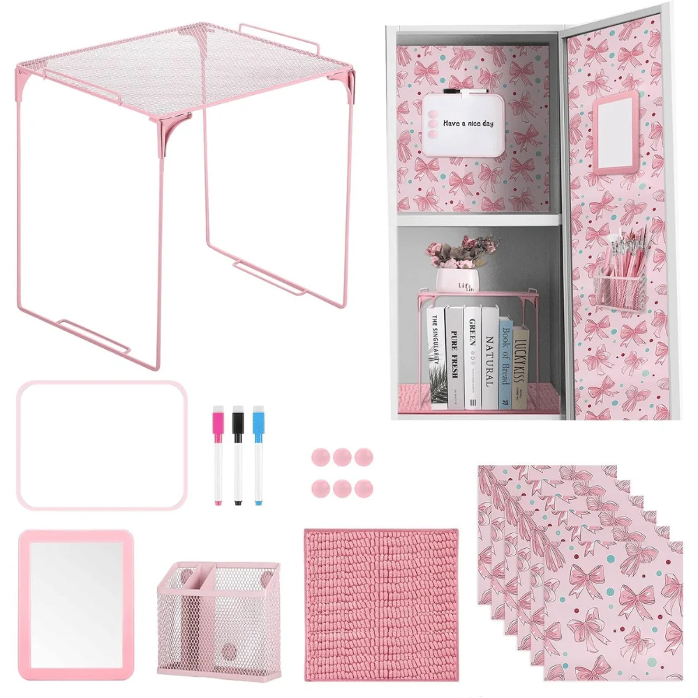 16-Pc Pink Locker Accessories Deal: Save $16.xx at Amazon
