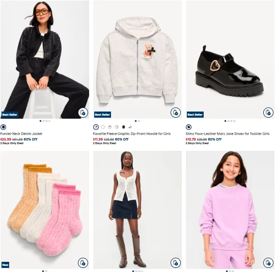 Old Navy Fall Sale: Save 60% on Family Favorites