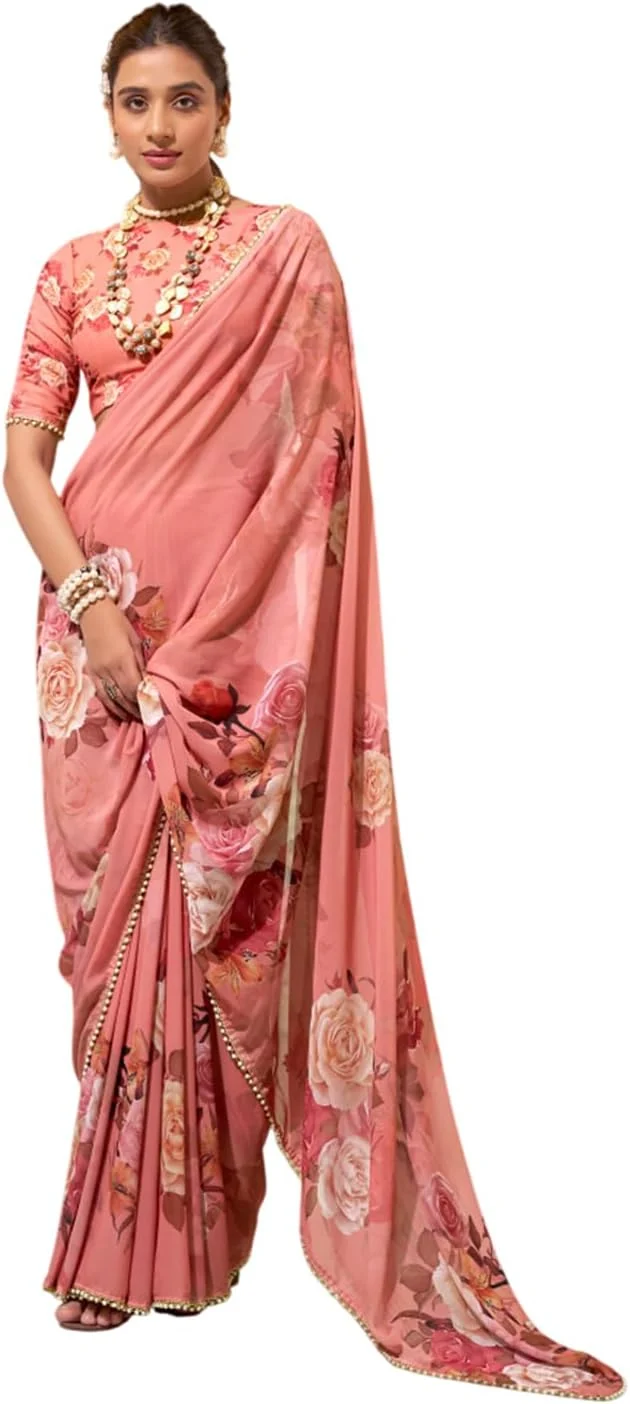 MOHIT CREATIONS Partywear Saree Only $39.xx with Free Shipping at Amazon