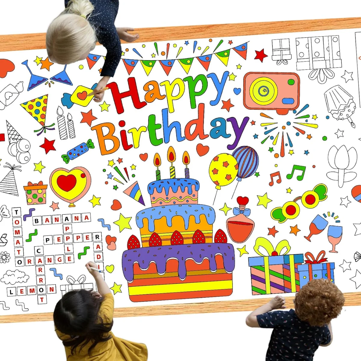 Happy Birthday Giant Coloring Poster Only $3.xx (Reg. $7) at Amazon