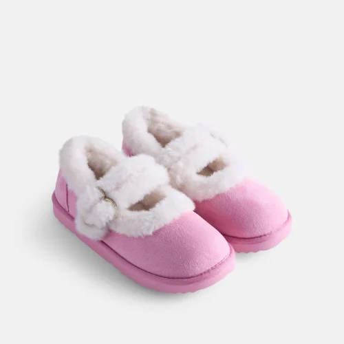 Wonder Nation Girls Faux Shearling Slippers Only $16.98 at Walmart
