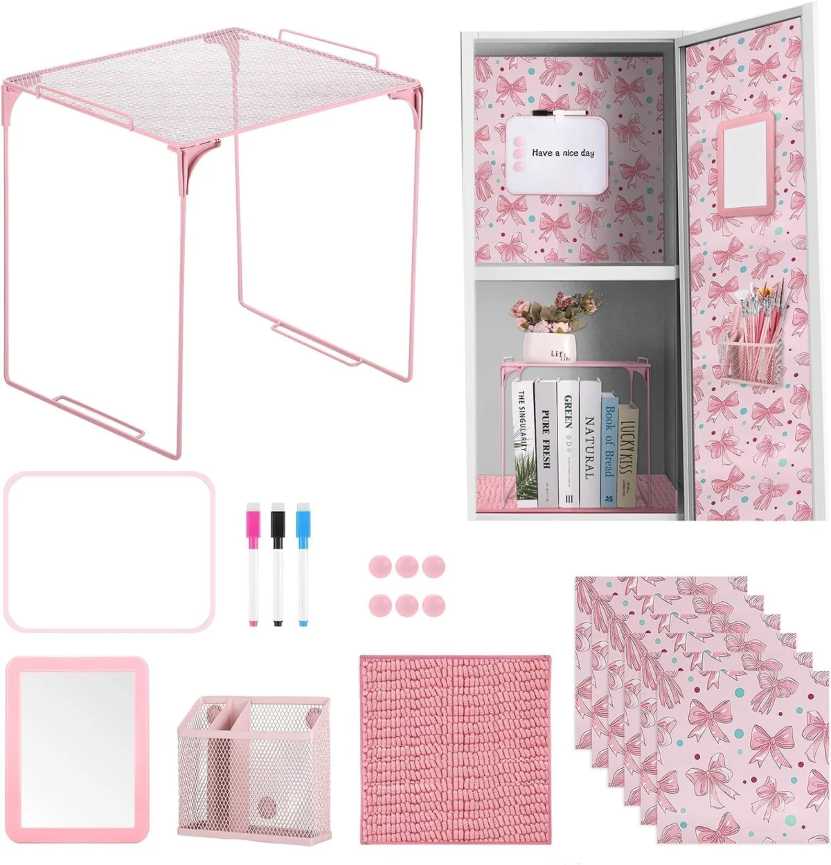 16-Piece Locker Organizer Kit Only $16.xx (Reg. $33) at Amazon