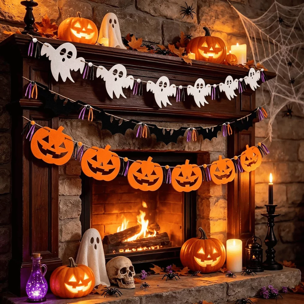 3-Pack Halloween Felt Garland Banner Deal: Save $3.xx at Amazon