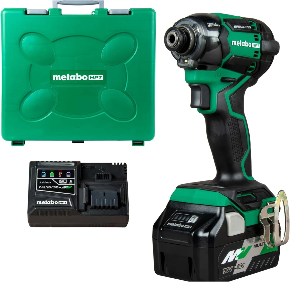 Metabo HPT 36V Cordless Triple Hammer Impact Driver Kit Only $233.xx