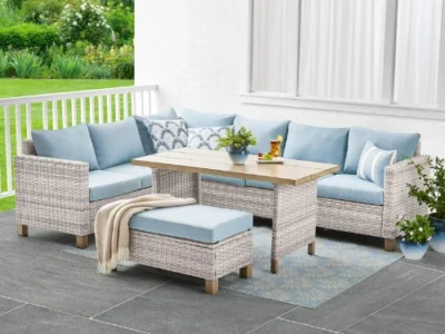 ONLY $687 (Reg. $797) Better Homes & Gardens Brookbury 4-Piece Wicker Patio Dining Set + FREE SHIPPING at Walmart