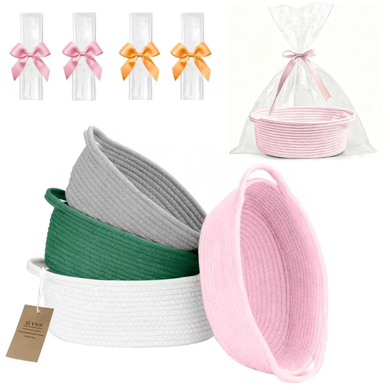 4PCS Woven Baskets Organizing Deal: Save 60% at Amazon