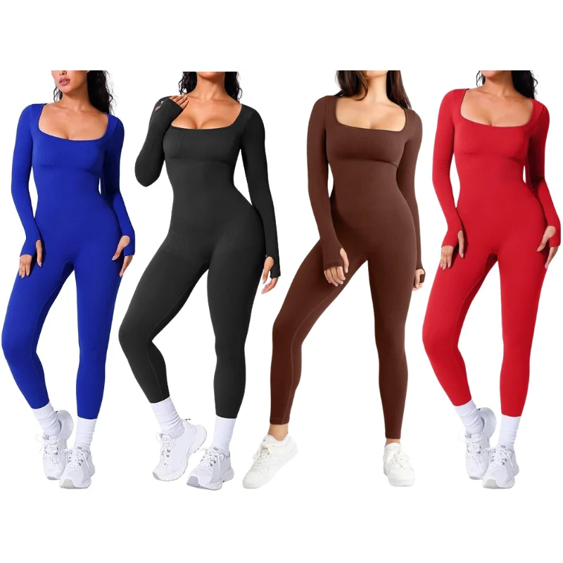 Women’s Long Sleeve Workout Jumpsuit Deal: Save $27.xx at Amazon