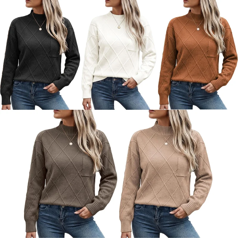 ECOWISH Mock Neck Knit Sweater Deal: Save 50% at Amazon