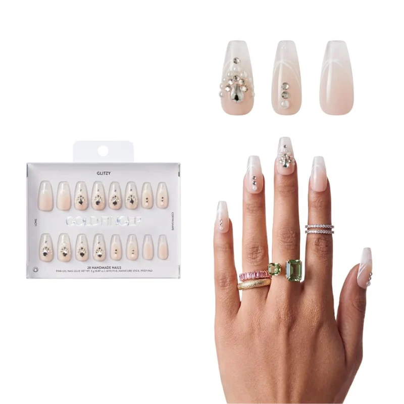 Glitzy 3D Handmade Press On Nail Kit Deal: Save $8.xx at Amazon