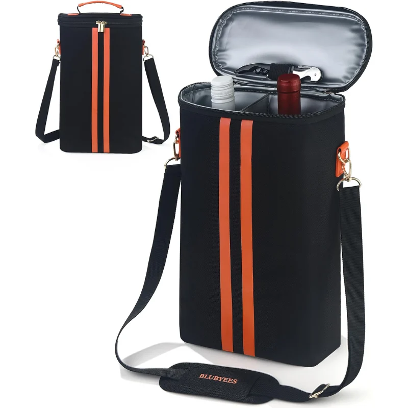 BLUBYEES 2-Bottle Insulated Wine Tote Deal: Save 50% at Amazon