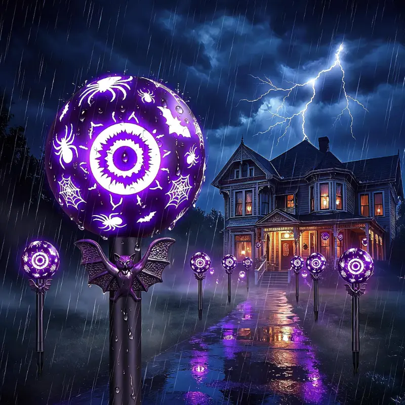 4 Pack Halloween Solar Pathway Lights Deal: Save $10.xx at Amazon