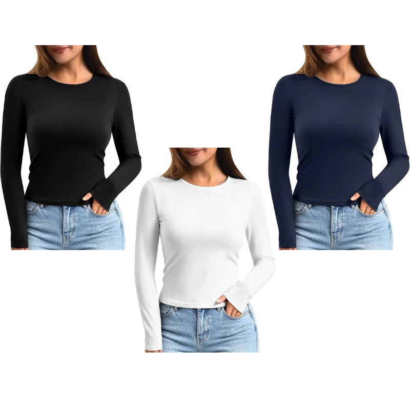 Women’s Crewneck Slim Fit Tops Deal: Save $9.xx at Amazon