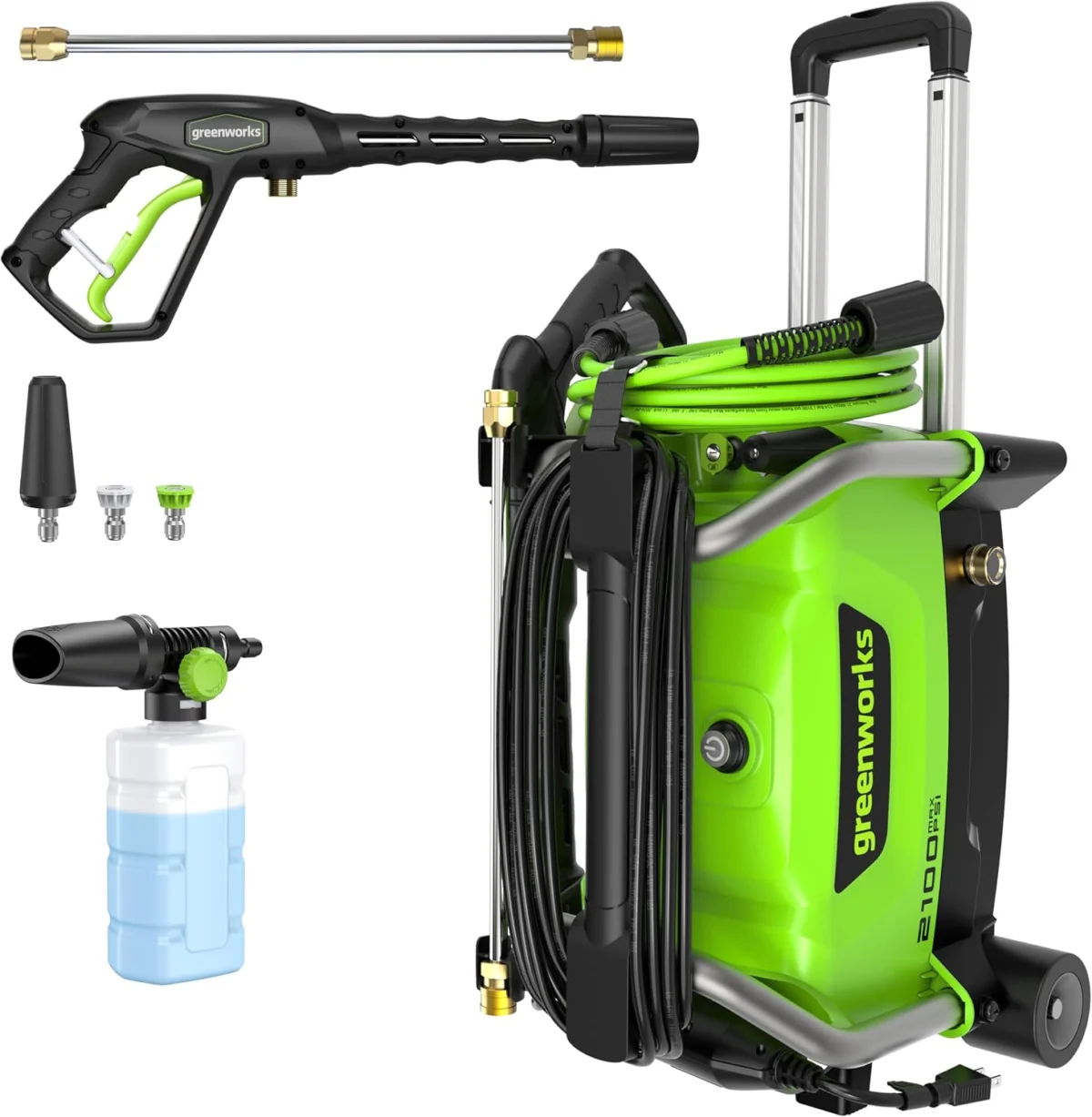 Greenworks 2100 PSI Electric Pressure Washer Only $149.xx (Reg.