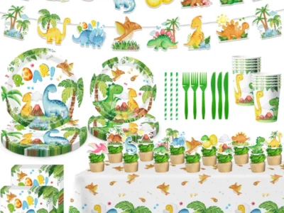 166Pcs Dragon Birthday Party Decorations Deal: Save $9.xx at Amazon