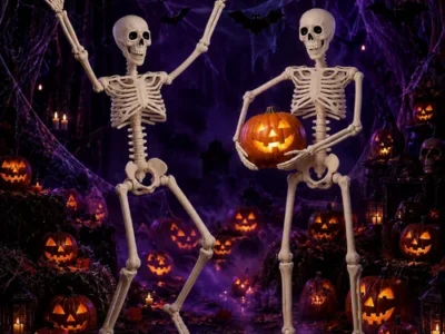 Halloween 3-Foot Skeleton 2-Pack Only $19.xx