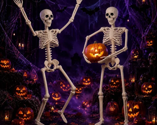 Halloween 3-Foot Skeleton 2-Pack Only $19.xx