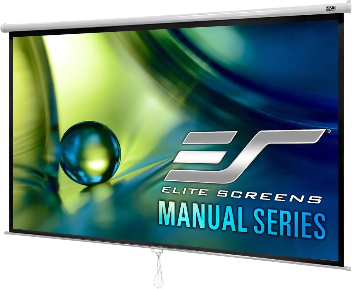 Elite Screens Manual Series 120″ Pull Down Screen Only $183.xx (Reg.