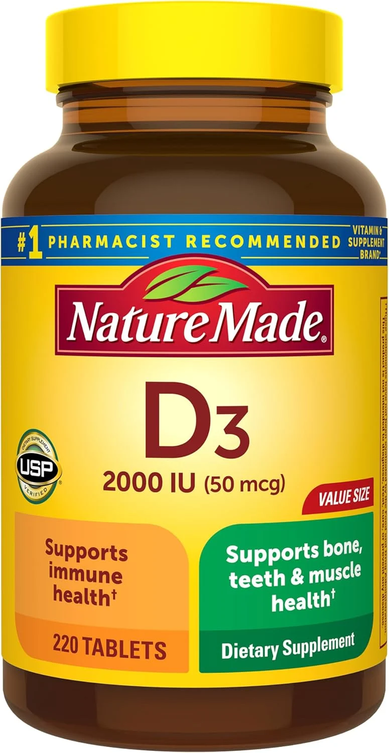 Nature Made Vitamin D3 220-ct Only $9.xx (Reg. $18) at Amazon