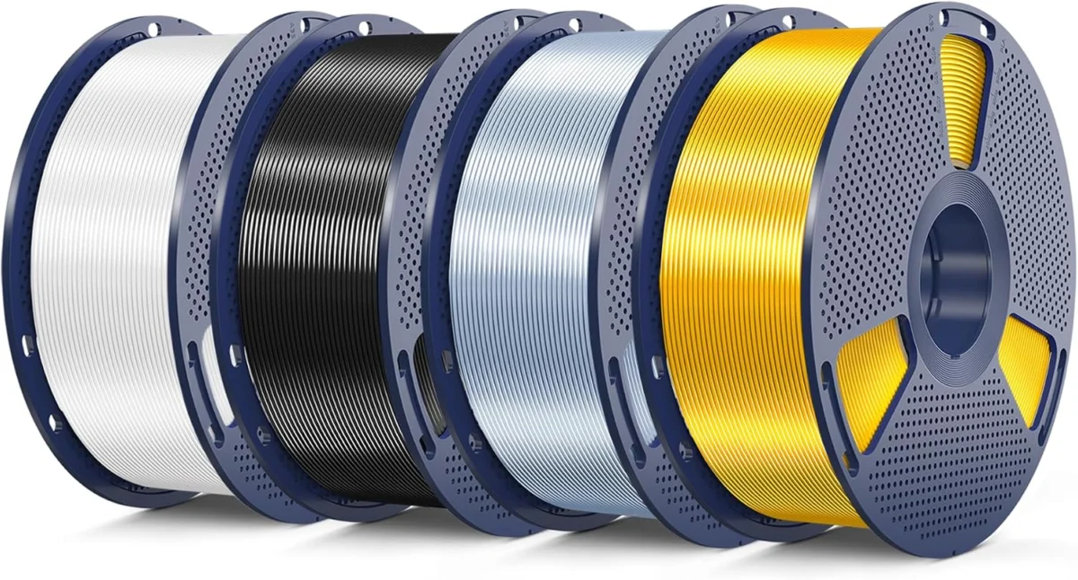 SUNLU Silk PLA Filament 4-Pk 1KG Only $37.xx (Reg. $51) at Amazon