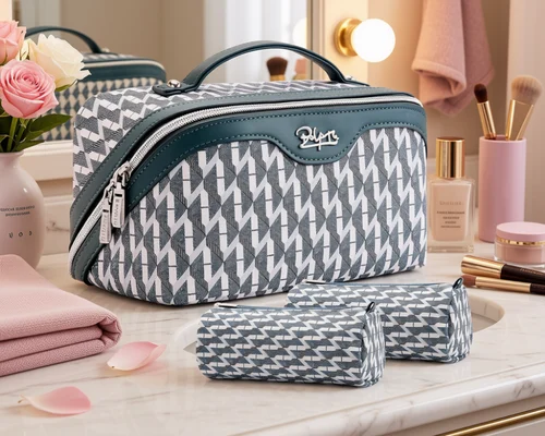 3-Piece Matching Makeup Bag Set $21.xx (Reg $40)