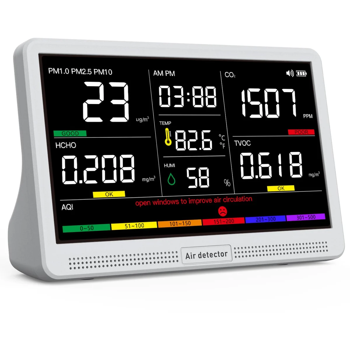 YNAK 16-in-1 Air Quality Monitor Only $55.xx (Free Shipping) at Amazon