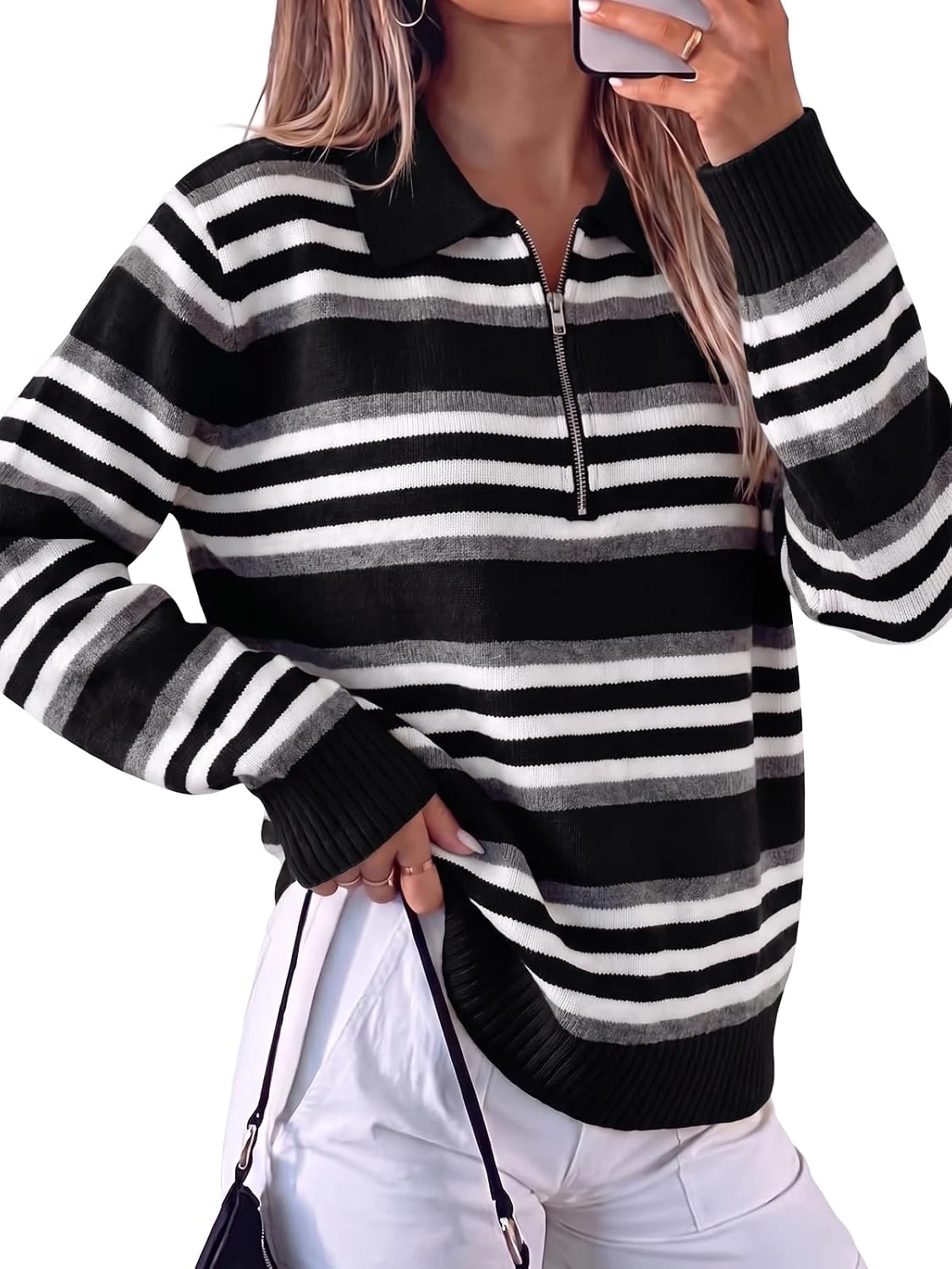 Fisoew Women’s Quarter Zip Sweater Only $39.xx (Reg. $45) at Amazon