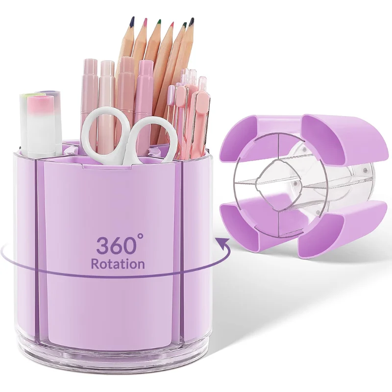 KONVINIT 5-Slot Rotating Pen Organizer Save $4.xx at Amazon