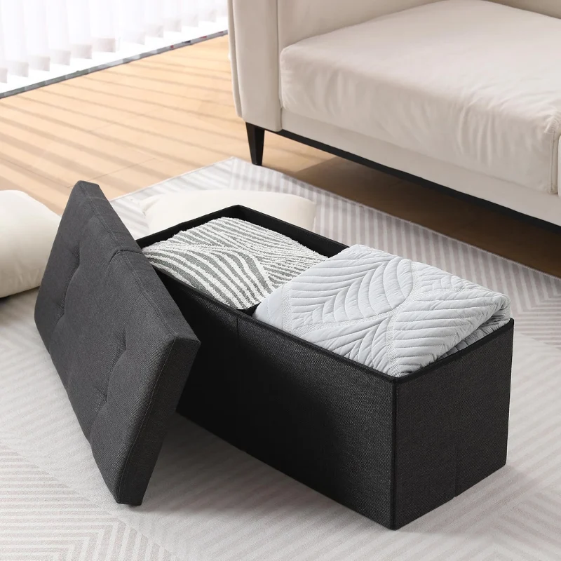 Storage Ottoman Bench Foldable Deal: Save 52% at Amazon