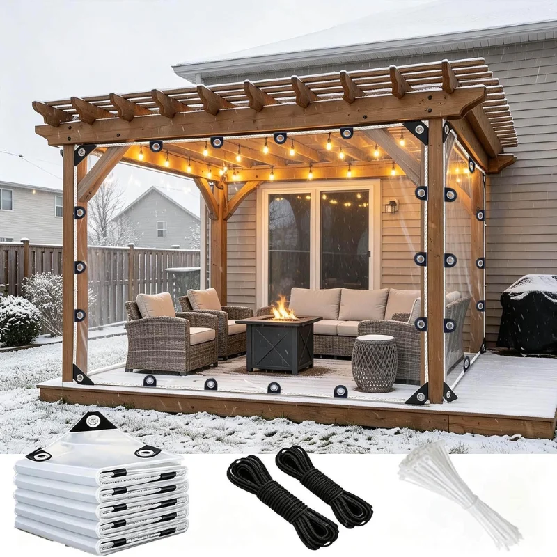 Clear Tarps Heavy Duty 4x6ft Deal: Save $10.xx at Amazon