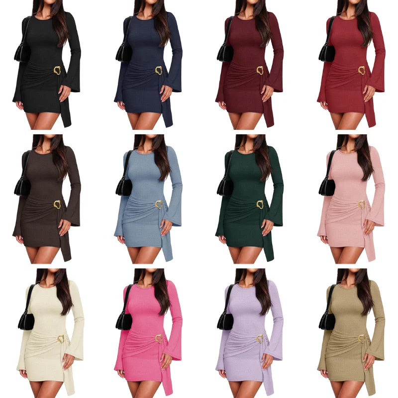 WIHOLL Women’s Long Sleeve Bodycon Dress Deal: Save $28.xx at Amazon