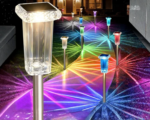 10 Color Solar Lights Waterproof LED Pathway Lights 4 Pack $13.xx