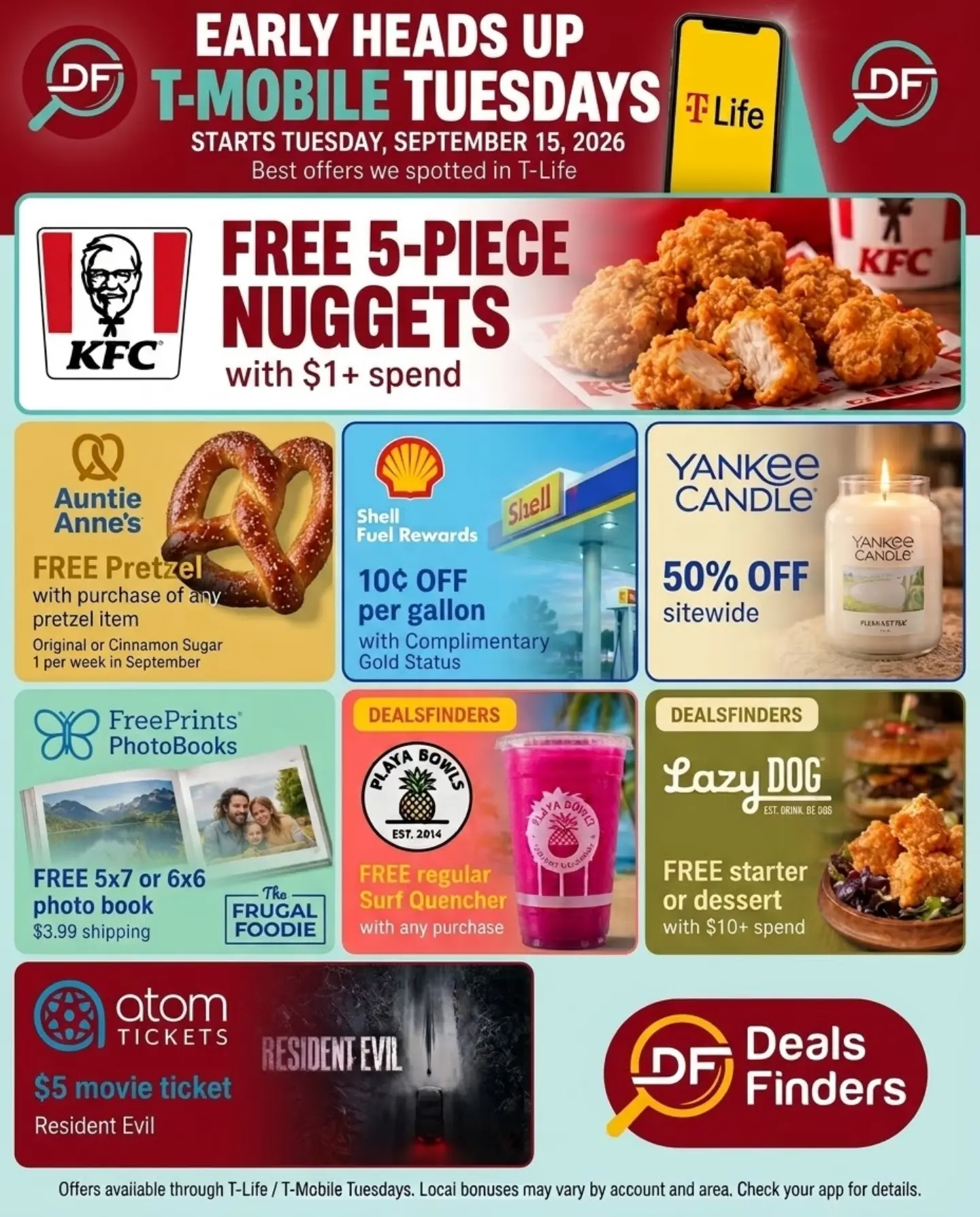 T-Mobile Tuesdays Deal: Free KFC Nuggets at T-Mobile