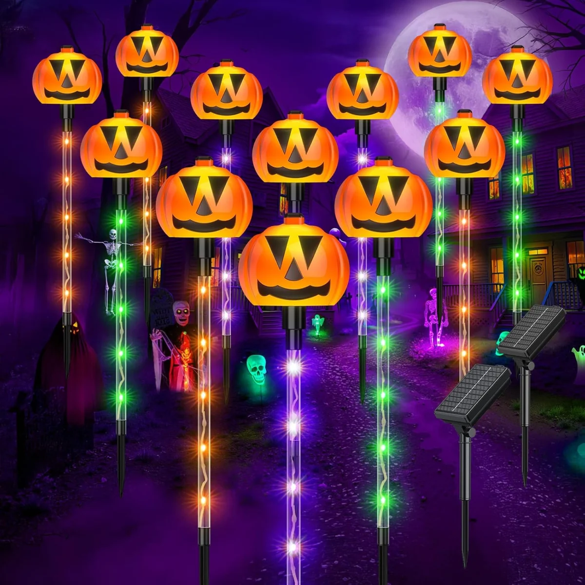 Ahaorigin Solar Halloween Pumpkin Lights Only $16.xx (Reg. $40)