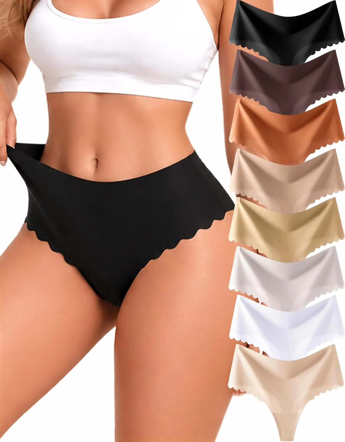 8 Pack Seamless Underwear Women 2XL at Amazon