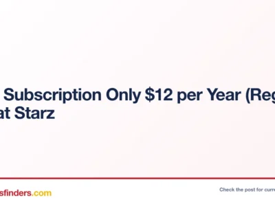 Starz deal card