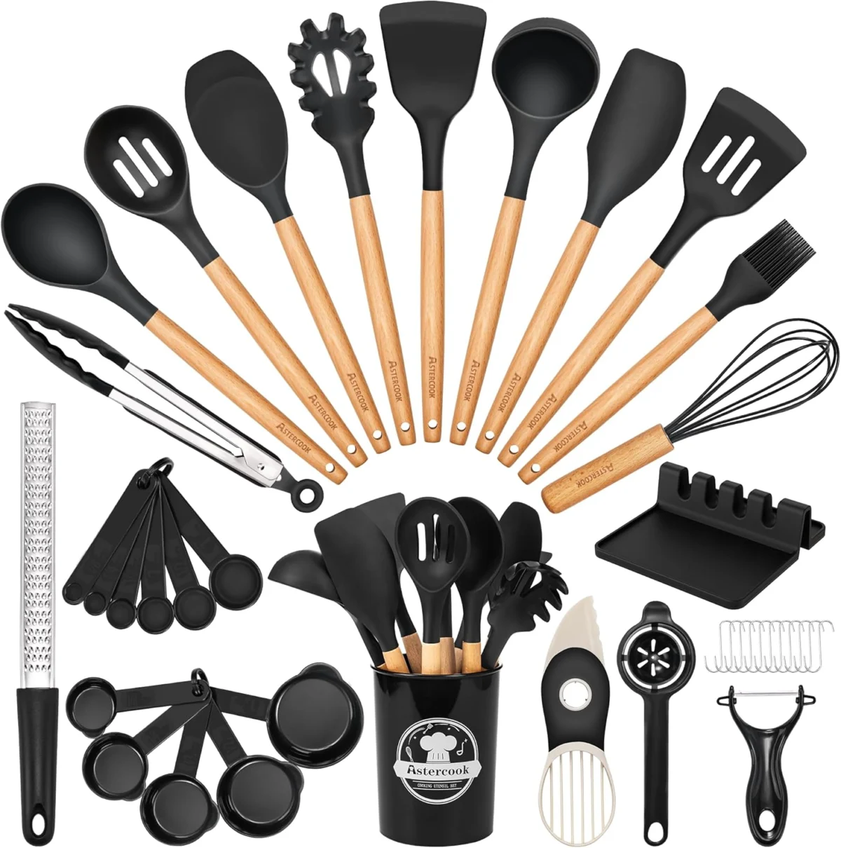 39-Piece Astercook Kitchen Utensils Set Only $20.xx at Amazon