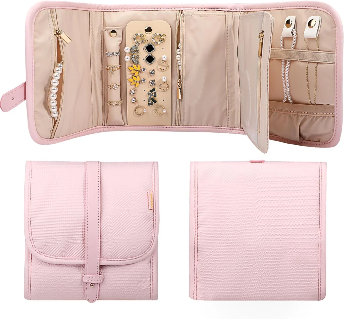 Voova Small Travel Jewelry Organizer Roll Only $14.xx at Amazon