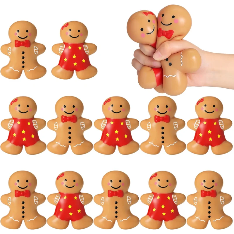 Meooeck 12 Pcs Gingerbread Fidget Balls Deal: Save 52% at Amazon