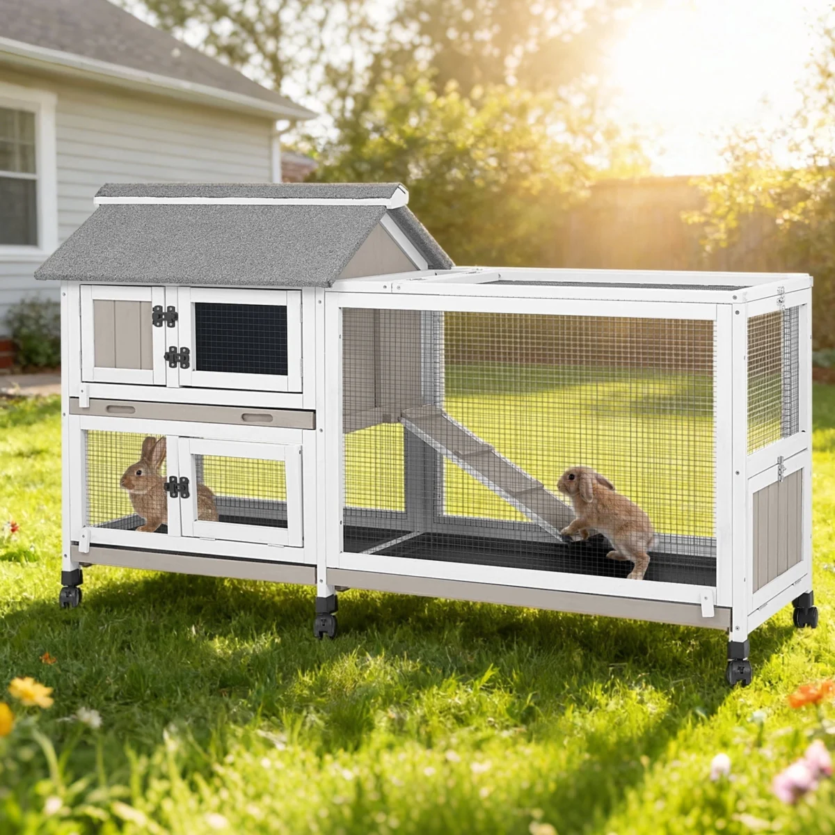 Large Rabbit Hutch Only $129 (Reg. $197.99) at Walmart